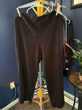 Black Stretch Knit Pants